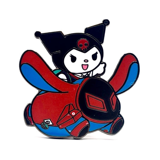 Kuromi Peni Parker + Baku Mecha Enamel Pin