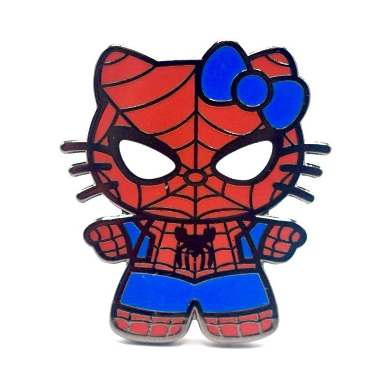Hello Kitty Spiderman Enamel Pin Studiosanbie hello-kitty-spiderman-enamel-pin-studiosanbie