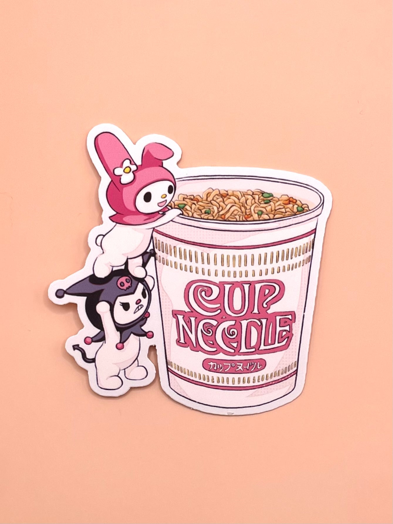 My Melody & Kuromi Cup Noodle Sticker